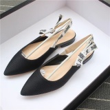Sandals women baotou pointed a single shoe heel joker character with high heels