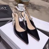 Sandals women baotou pointed a single shoe heel joker character with high heels