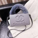 New Women's Bag Fashion Plush Hand-held Small Square Bag Embossed Messenger Bag Single