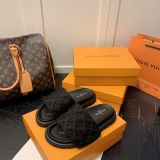 New slippers female Velcro summer wear outside joker flat embossing fashion one(with out box)