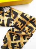 Silk-like Scarf Double Bow Women Print Ribbon Hair Bows Tie Bag Accesseries