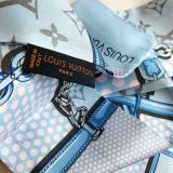 Silk-like Scarf Double Bow Women Print Ribbon Hair Bows Tie Bag Accesseries