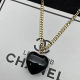 Fashion New Brand Black Heart Earrings Necklace For Women