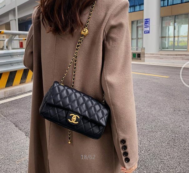 Ladies' fashion handbag single shoulder bag with Golden ball