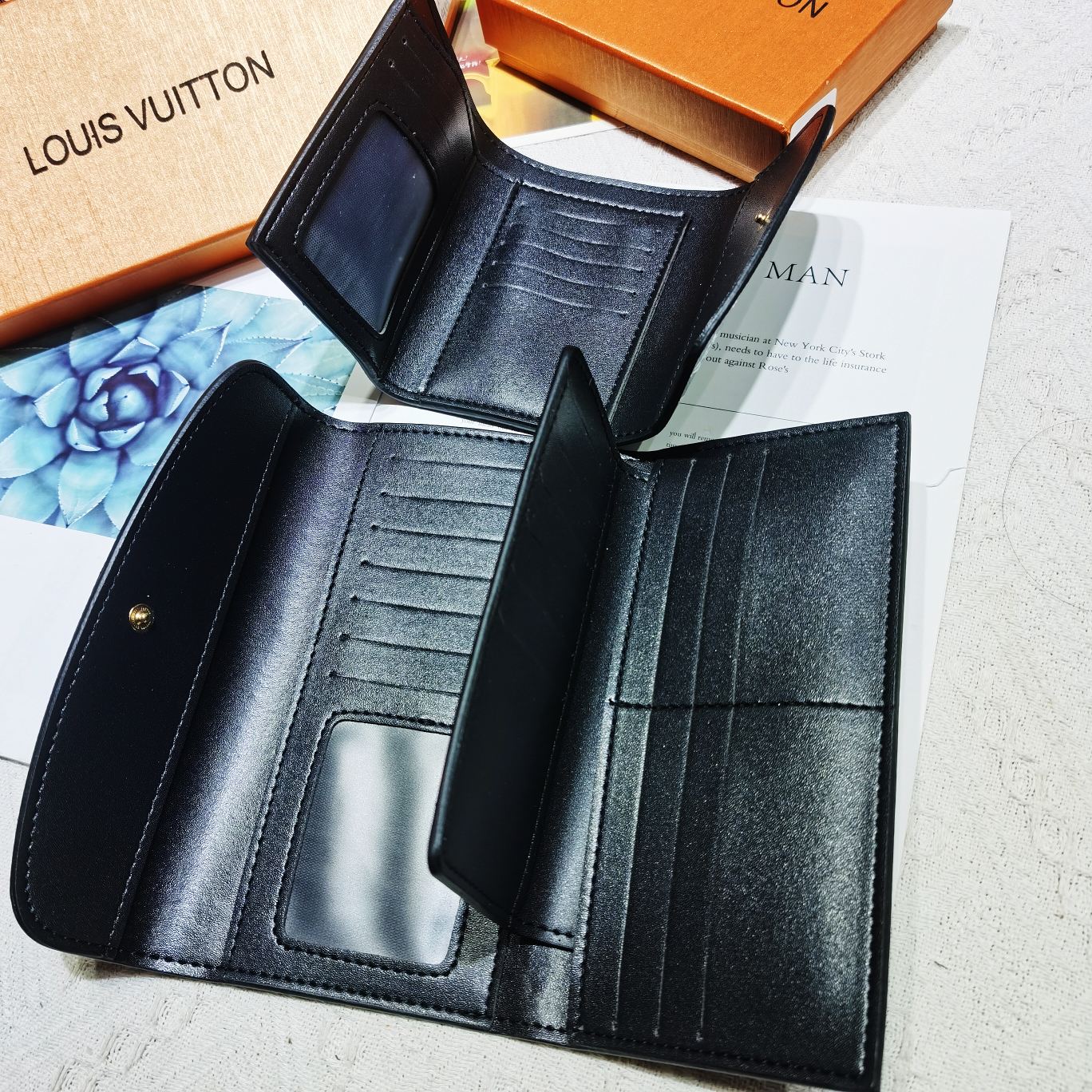 Wallet Fashion Old Flower Card Bag Purse Handbag