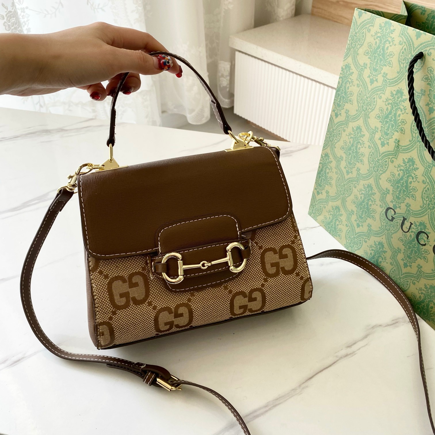 Ladies' fashion handbag single shoulder bag