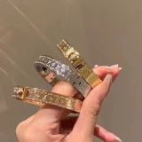 Women's Floral Bracelet Vintage Simple Retro Gold Metal Bracelet