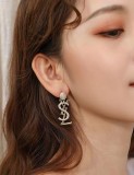 New Trendy Letters Student Long Retro Hong Kong Style Earrings Women