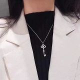 Key Diamond Heart-shaped Crown Necklace Ladies Fashion Clavicle Chain