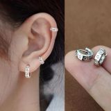 New Card Home Earrings Men And Women Temperament Hypoallergenic Couple Circle Ring Stud Fashion Ear