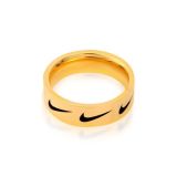 New Street Fashion Hip Hop Ring Trend Cool Boy Girl Ring Hip-hop Ring Simple Print Hook