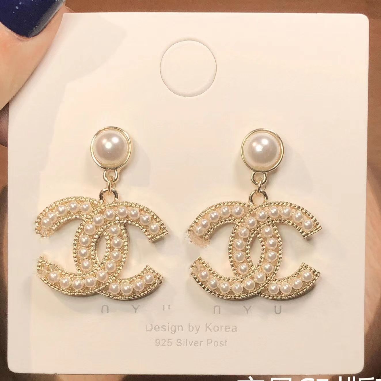 High Quality Small Fragrance Earrings 925 Silver Post