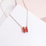 H letter necklace