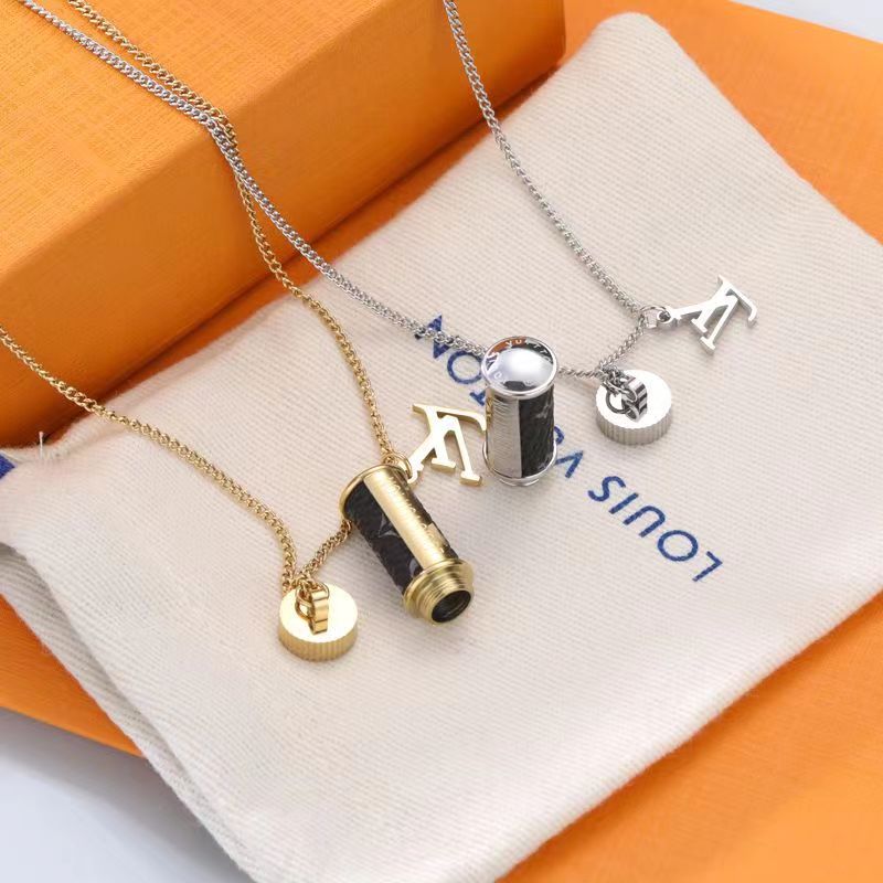 Hot Sale Fashion Necklace Titanium Steel Perfume Necklace Men's Necklace Couple Necklace
