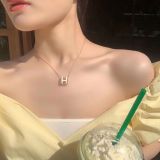 H letter necklace