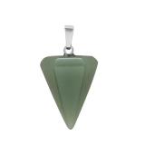 Natural stone XueHuaShi six Angle necklace