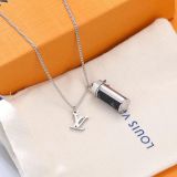 Hot Sale Fashion Necklace Titanium Steel Perfume Necklace Men's  Necklace Couple Necklace