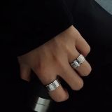 Men's titanium steel ring