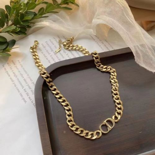 Internet Celebrity Short Thick Necklace All-match Jewelry Titanium Steel Electroplating