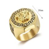 Titanium steel head boy ring