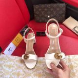 Fashion metal buckle, open-toed sandals (with box)