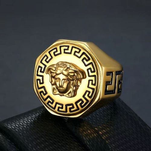 Titanium steel head boy ring