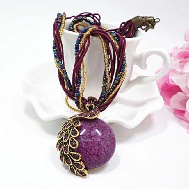 National wind restoring ancient ways jewelry pendants Bohemia necklace alloy jewelry accessories by the peacock