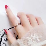 Japanese light much Great Wall ring female red fashionable tide of human personality han edition titanium steel rose gold finger ring ins