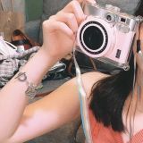 Heart-shaped enamel heart bracelet and necklaces