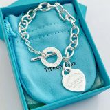 Heart-shaped enamel heart bracelet and necklaces