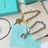 Heart-shaped enamel heart bracelet and necklaces