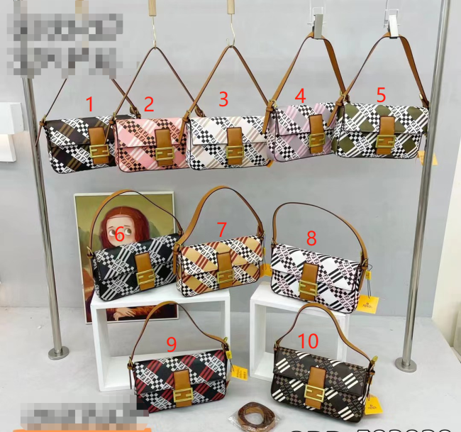 Ladies' fashion handbag single shoulder FF bag