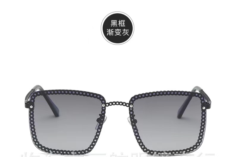 New Fashion Trend Black Super Sunglasses Retro Street Sunglasses