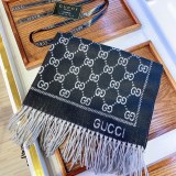 Autumn And Winter New Scarf Gift Style Double-sided Letter Cashmere All-match Warm Shawl