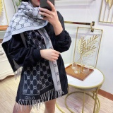 Autumn And Winter New Scarf Gift Style Double-sided Letter Cashmere All-match Warm Shawl