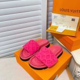 New slippers female Velcro summer wear outside joker flat embossing fashion one(with out box)
