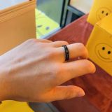 S925 pure silver 1837 T ring couple holiday gifts for men and women to buddhist monastic discipline