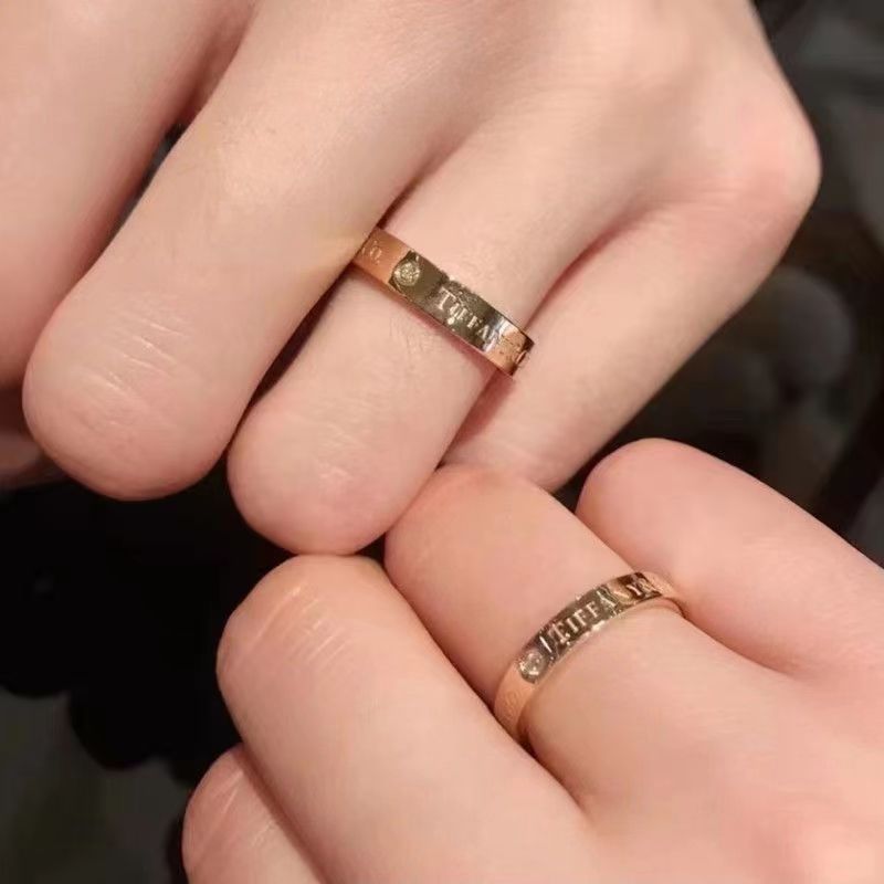 S925Tiffany silver T home three diamond ring couple holiday gifts for men and women to buddhist monastic discipline