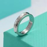 S925 pure silver 1837 T ring couple holiday gifts for men and women to buddhist monastic discipline