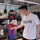 Cotton embroidered shirt, T-shirt, women's edition men and women lovers easing trend joker short sleeves