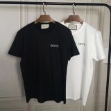 Cotton embroidered shirt, T-shirt, women's edition men and women lovers easing trend joker short sleeves