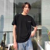 Cotton embroidered shirt, T-shirt, women's edition men and women lovers easing trend joker short sleeves