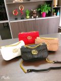 Women Marmont Chain Quilted Leather Shoulder Bag Tote Handbags