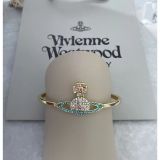 New Vivian Saturn Full Diamond Classic Planet Opening Adjustable Bracelet