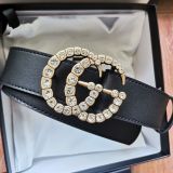 Belt Women's Belt Button PU Belt Fashion Decoration(no box)