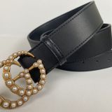 Belt Women's Belt Button PU Belt Fashion Decoration(no box)