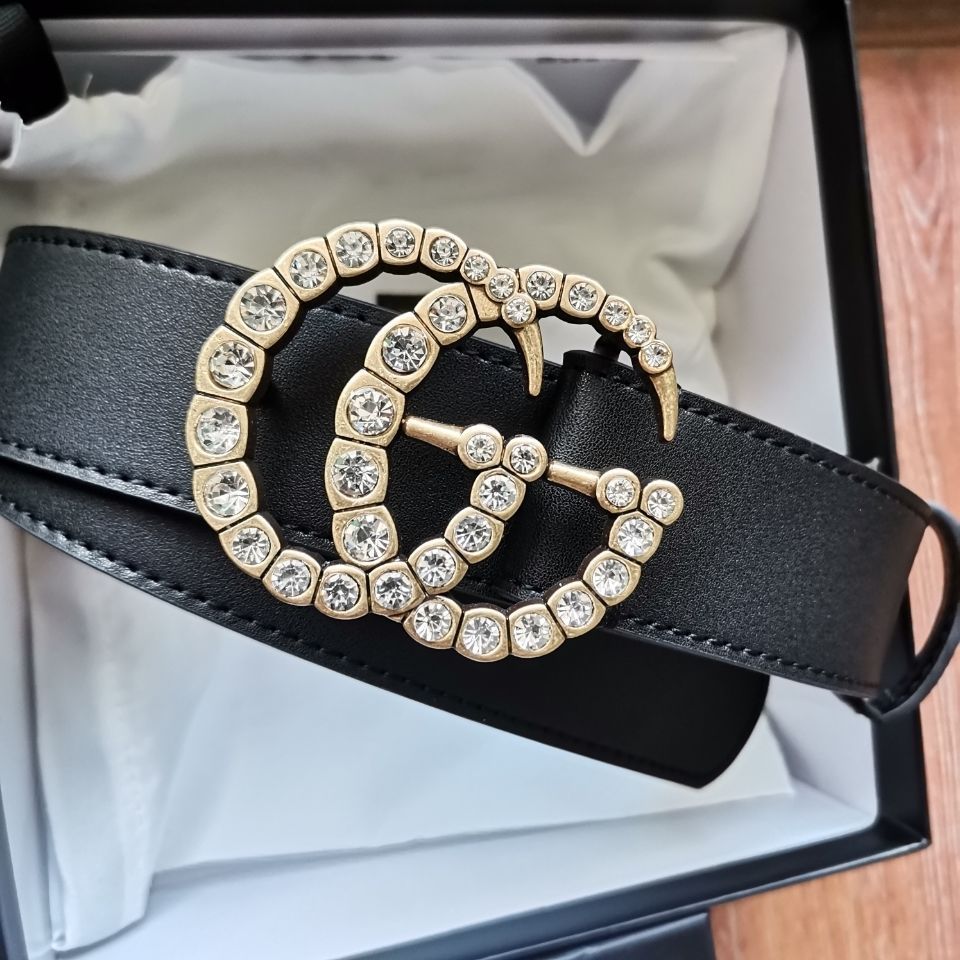 Belt Women's Belt Button PU Belt Fashion Decoration(no box)