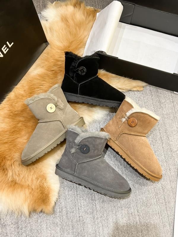 Winter new retro style thick soled fashion simple warm snow boots women's shoes