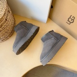 Winter new retro style thick soled fashion simple warm snow boots women's shoes