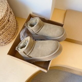 Winter new retro style thick soled fashion simple warm snow boots women's shoes